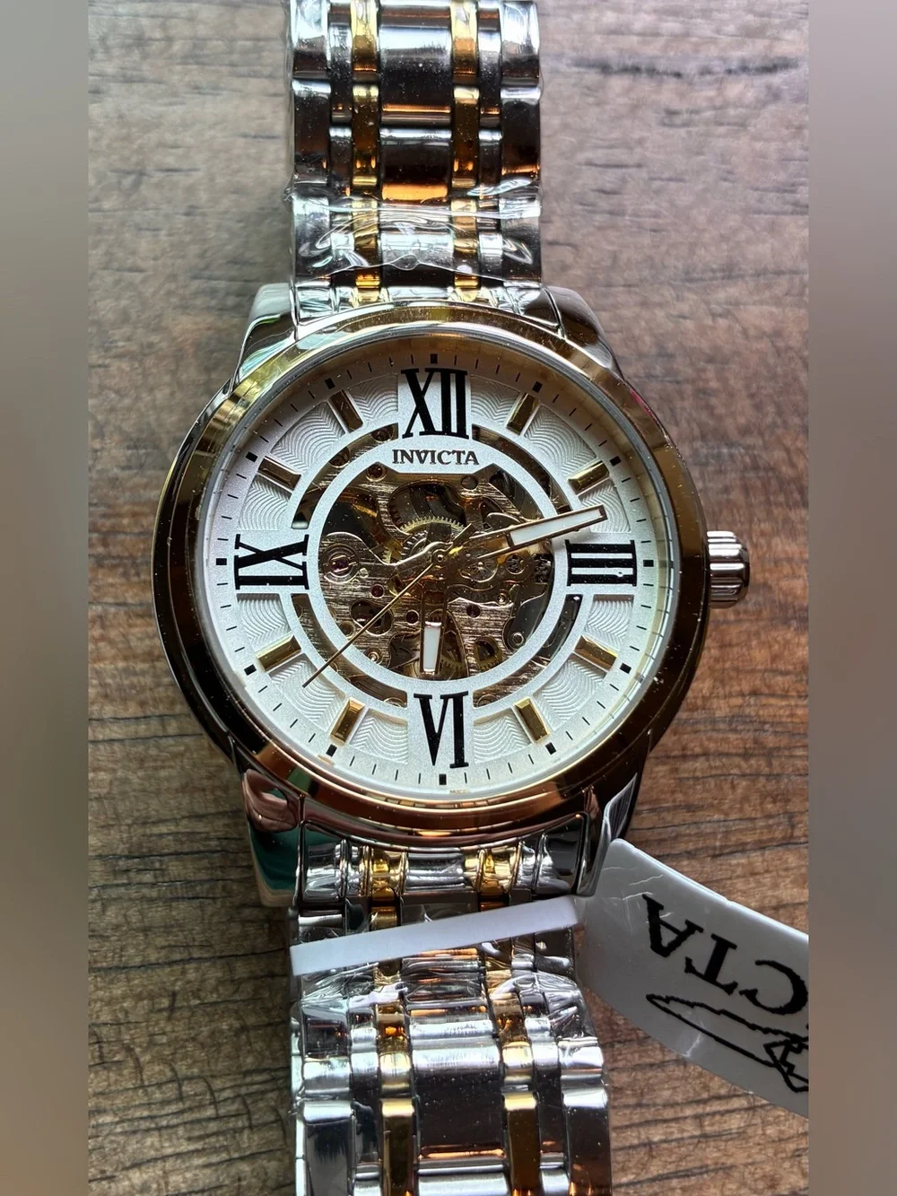 NEW Invicta Objet D Art Automatic Men's Watch w/ Skeleton Dial -41mm, Two Tone.